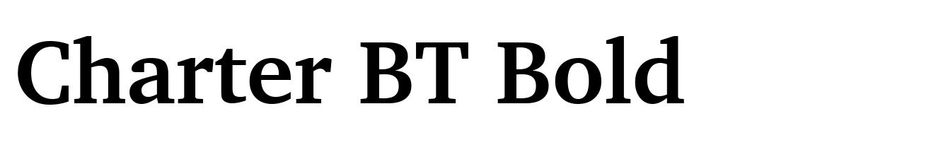 Charter BT Bold
